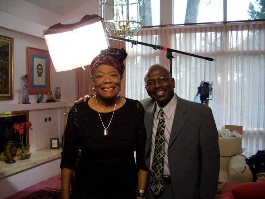 Poet Maya Angelou, at home in Winston-Salem, N.C., with Armstrong Williams. (Photo: Armstrong Williams Productions, LLC)