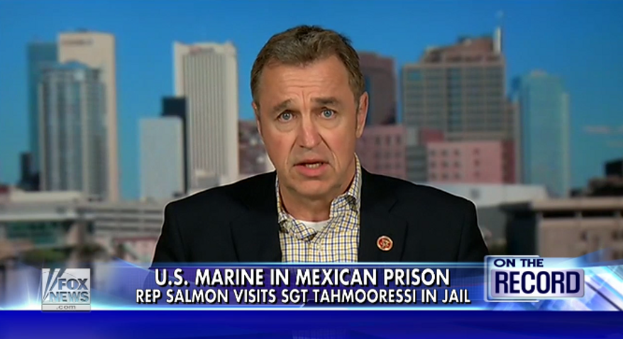 Rep. Matt Salmon said Monday that President Obama "needs to pick up the gosh darn phone and do something" about Marine Sgt. Andrew Tahmooressi, who has been incarcerated in a Mexican prison since April 1. (Fox News)