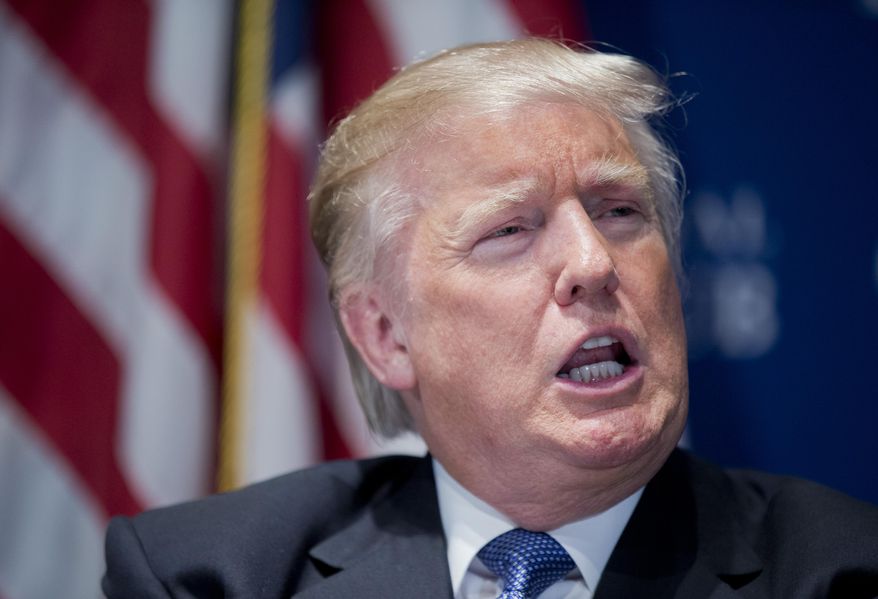 ** FILE ** In this May 27, 2014, file photo, Donald Trump speaks at a National Press Club luncheon in Washington. (AP Photo/Manuel Balce Ceneta, File)