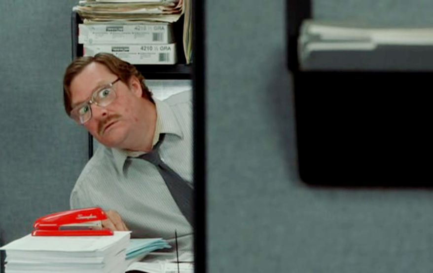 Scene from the movie Office Space.