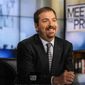 NBC political director Chuck Todd sits in the studio of "Meet the Press" in Washington on Sept. 1, 2013. (Associated Press/NBC) **FILE**