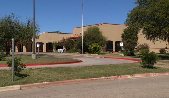 This image from video shows Sparta Elementary School in Belton, Texas ...