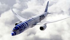 All Nippon Airways (ANA) of Japan will soon have an R2-D2-themed 787 Dreamliner in its fleet. (Image: All Nippon Airways)