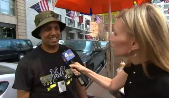 Ahmed Mohammed, a New York City hot dog vendor at Ground Zero, has caused several fights to break out after charging customers, particularly tourists, as much as $20 and $30 for a hot dog. (NBC New York)