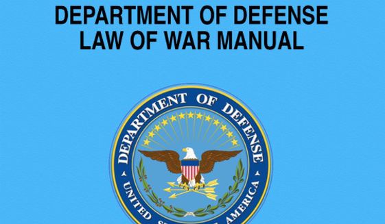 &quot;Department of Defense Law of War Manual.&quot;