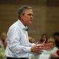 Following the Supreme Court&#39;s ruling in favor of gay marriage, Republican presidential candidate and former Florida Gov. Jeb Bush said &quot;it is now crucial that as a country we protect religious freedom and the right of conscience and also not discriminate.&quot; (Associated Press Photographs)