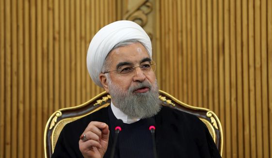 President Obama and other Western leaders have been duped into believing President Hassan Rouhani is moderate, MEK member Farzad Madadzadeh said. (Associated Press)