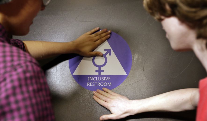 The lawsuit says the Civil Rights Commission&#39;s interpretation could force churches to permit access to sex-segregated facilities on the basis of gender identity. Refusing to call a transgender person by the pronoun corresponding with their gender identity could constitute illicit &quot;harassment.&quot; (Associated Press)