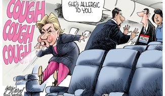 Image result for hillary health concerns cartoons