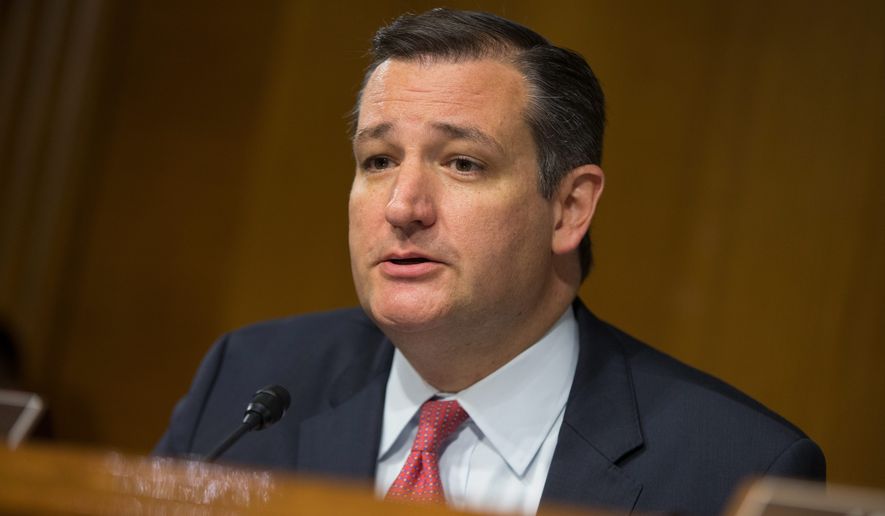 Sen. Ted Cruz of Texas says President Obama is diluting American power and creating space for rogue actors by giving up control of the internet 'address book.' (Associated Press)