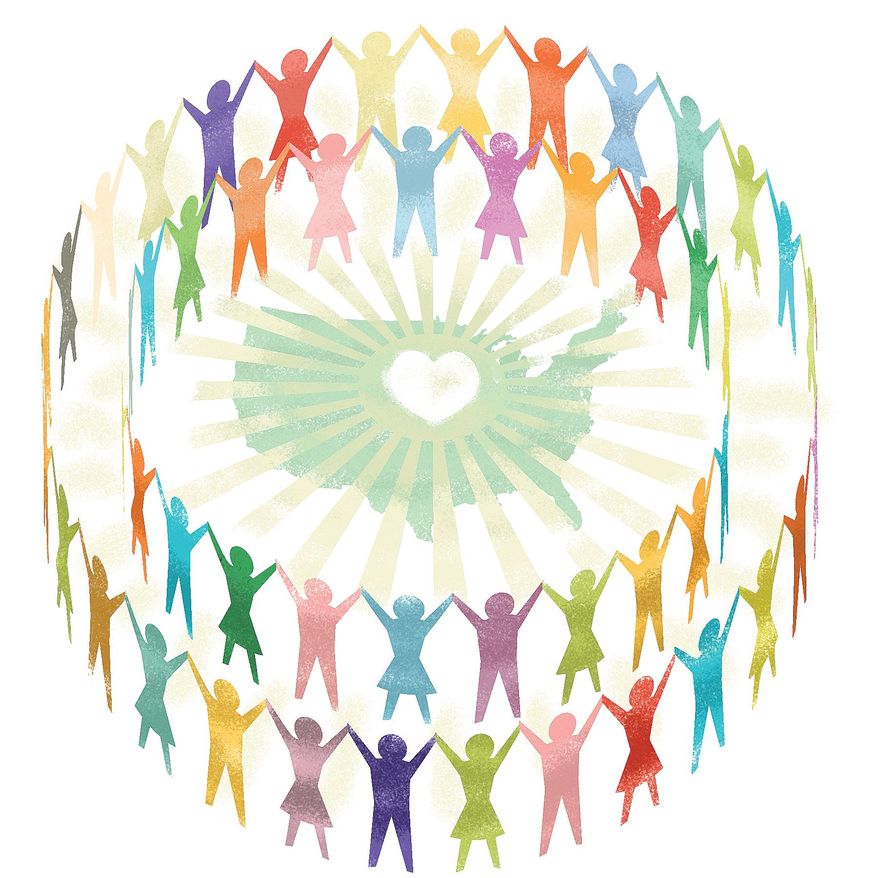 Illustration on gratitude for a new start by Linas Garsys/The Washington Times