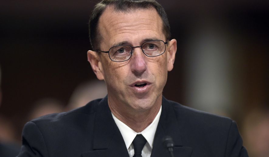 In this Sept. 15, 2016, file photo, U.S. Chief of Naval Operations Adm. John Richardson testifies on Capitol Hill in Washington. (AP Photo/Susan Walsh, File)