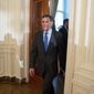 National Security Adviser Michael Flynn arrives for a White House senior staff swearing in ceremony in the East Room of the White House, Sunday, Jan. 22, 2017, in Washington. (AP Photo/Andrew Harnik)