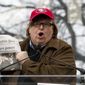 Film director Michael Moore speaks to the crowd during the Women's March rally, Saturday, Jan. 21, 2017, in Washington. (AP Photo/Jose Luis Magana) ** FILE **