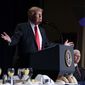 President Donald Trump speaks during the National Prayer Breakfast, Thursday, Feb. 2, 2017, in Washington. (AP Photo/Evan Vucci)