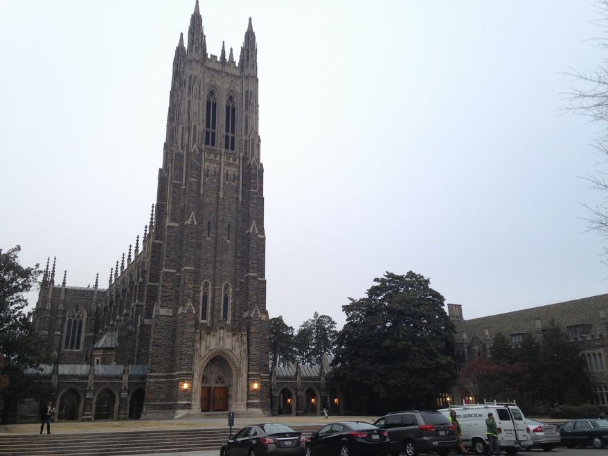 "Being against diversity isn't an issue of academic freedom. It is academic malpractice. If you can't abide by Duke's policies, you shouldn't work for Duke," Valerie Cooper, an associate professor at Duke Divinity School, said on Facebook earlier this month. (Associated Press)
