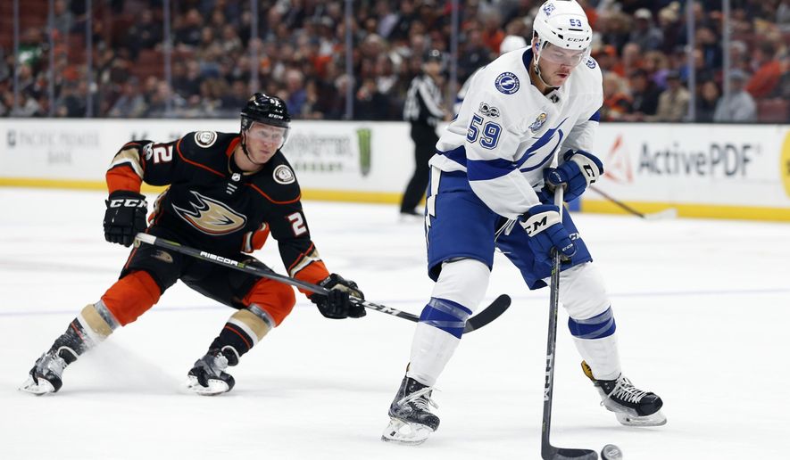 Tampa Bay Lightning Defenseman Jake Dotchin Controls Tampa Bay Lightning Defenseman Jake Dotchin Controls