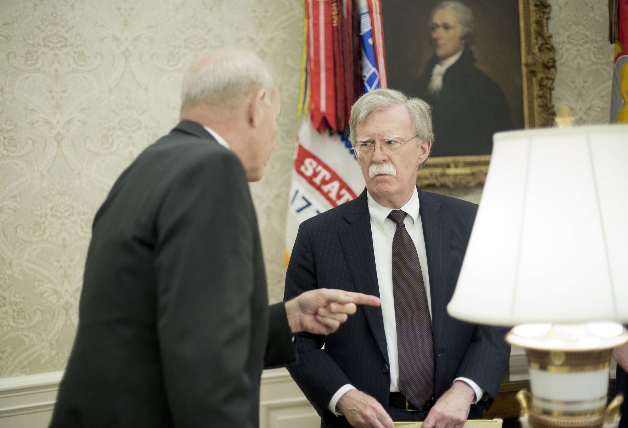 John Kelly, John Bolton get into heated argument outside Oval Office