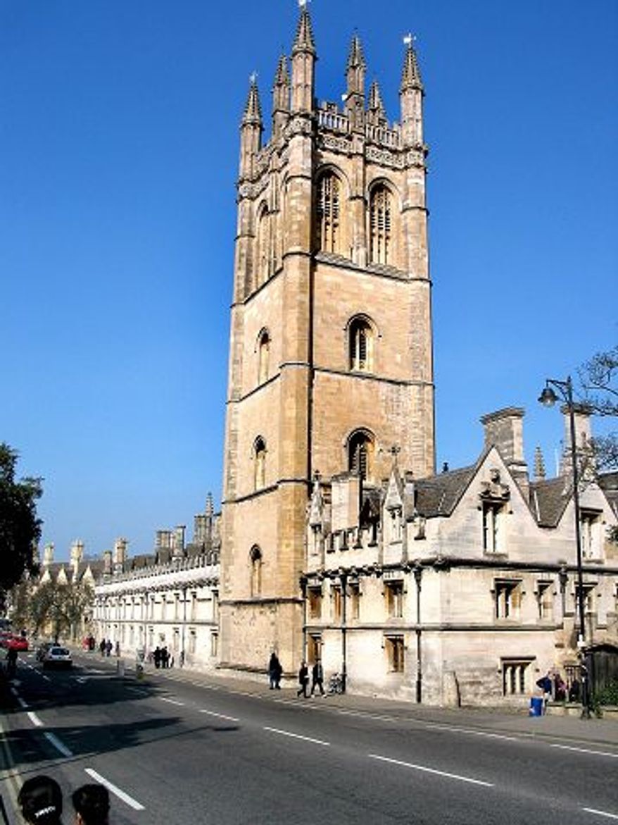 Copley News Service photographs
C.S. (Jack) Lewis, author of "The Chronicles of Narnia: The Lion, the Witch and the Wardrobe," was elected a fellow here at Magdalen College in 1925. He taught medieval and Renaissance literature here until 1954.