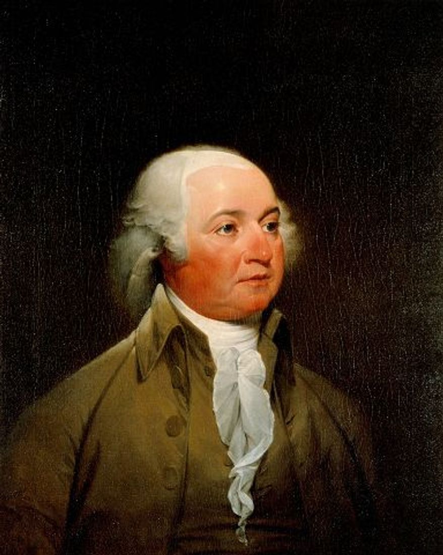 White House Historical Association (White House Collection)
John Trumbull's 1793 portrait of John Adams was done in sittings during Adams' vice presidency. He was elected president in 1796.