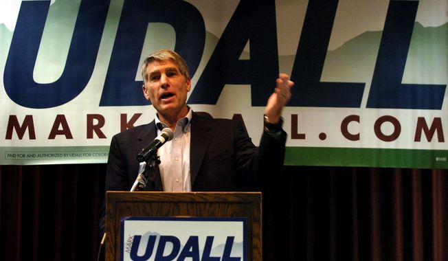 **FILE** Sen. Mark Udall, Colorado Democrat (Associated Press)