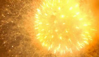** FILE ** Fireworks explode over the Washington Monument in Washington, D.C., Friday, July 4, 2008. 