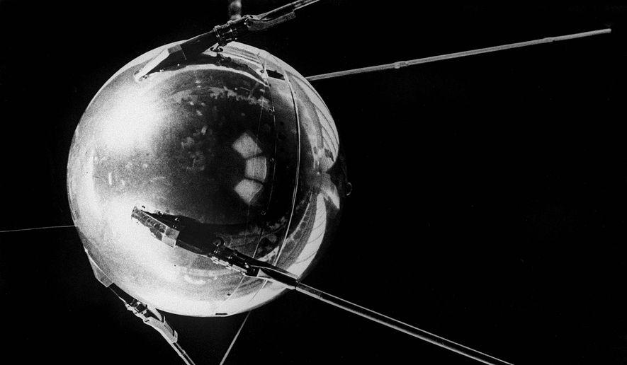 As the Soviet satellite Sputnik orbited the Earth in 1957, it launched a U.S. call for science education. (Agence France-Presse/Getty Images)