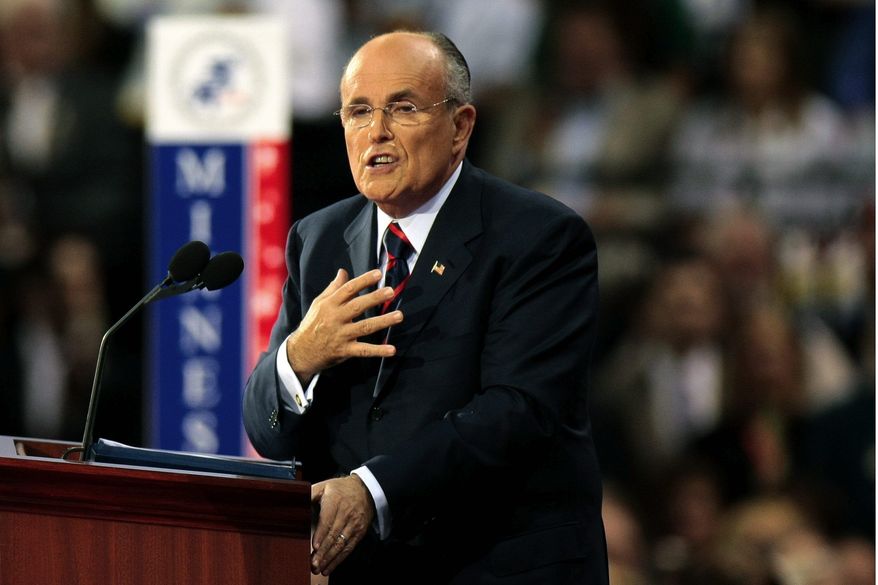 GETTY IMAGES
Former New York Mayor Rudolph W. Giuliani says a proposal to allow unions to organize by collecting workers' signatures rather than through secret ballots would leave workers vulnerable to intimidation.