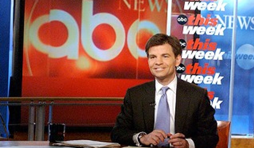 George Stephanopoulos, chief Washington correspondent for ABC News and anchor of the Sunday-morning political- affairs program "This Week With George Stephanopoulos"