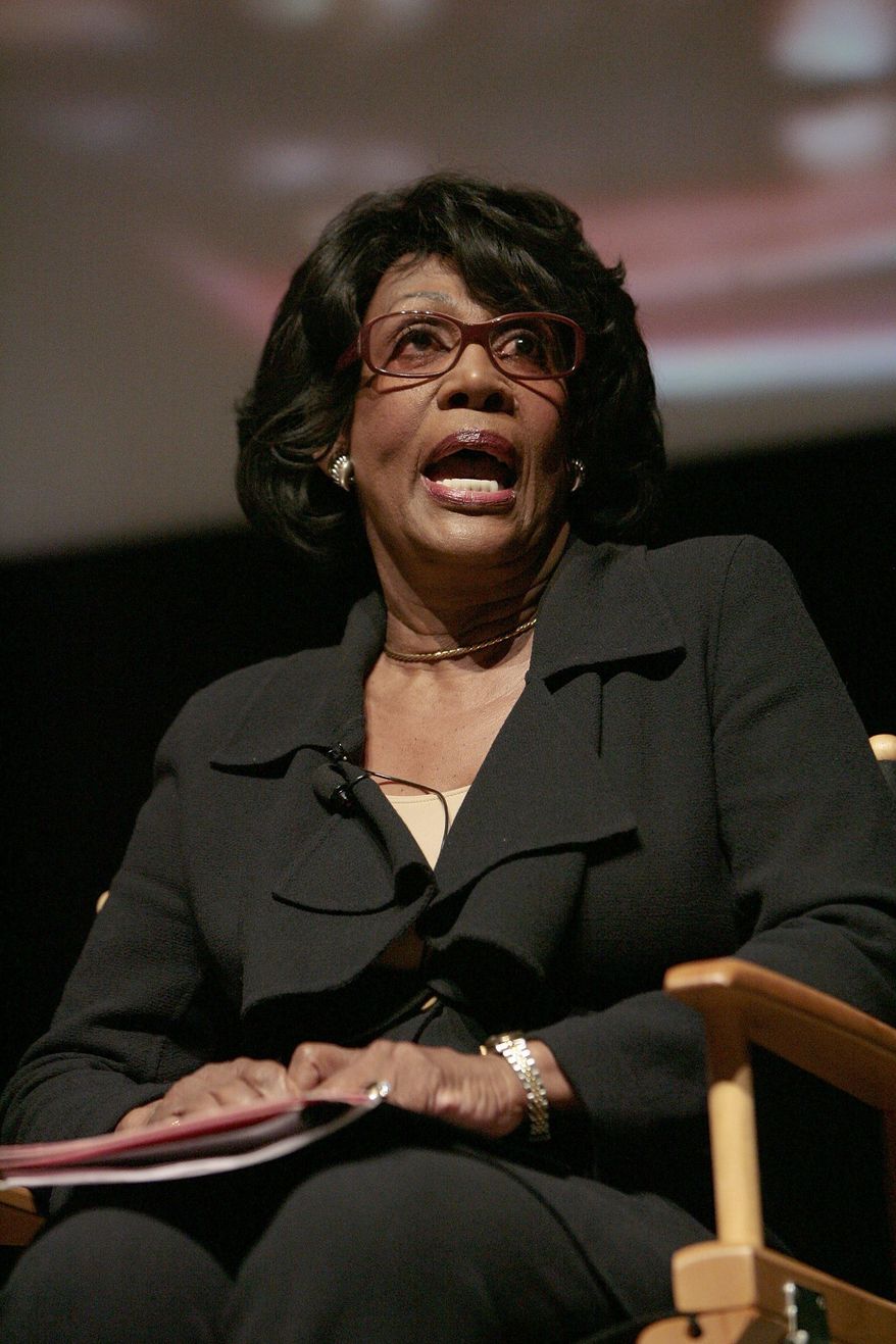 Getty Images
Rep. Maxine Waters, California Democrat, lied on national TV when she said she didn't receive campaign cash from Fannie Mae, a Wall Street Journal columnist says.