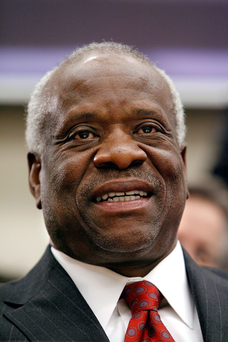 GETTY IMAGES
Supreme Court Justice Clarence Thomas (left) picked up a lawsuit by New Jersey lawyer Leo Donofrio, who argues that Barack Obama is ineligible to be president, and referred it to the full court after Justice David H. Souter (right) had refused it. The court Friday is to vote whether to accept the case.