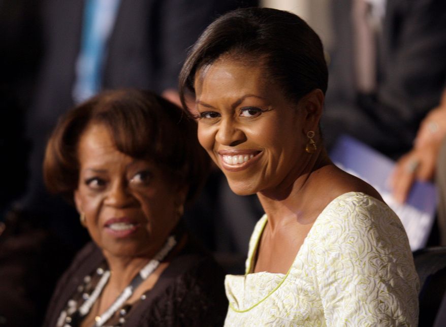 Michelle Obama and her mother, Marian Robinson (Associated Press)