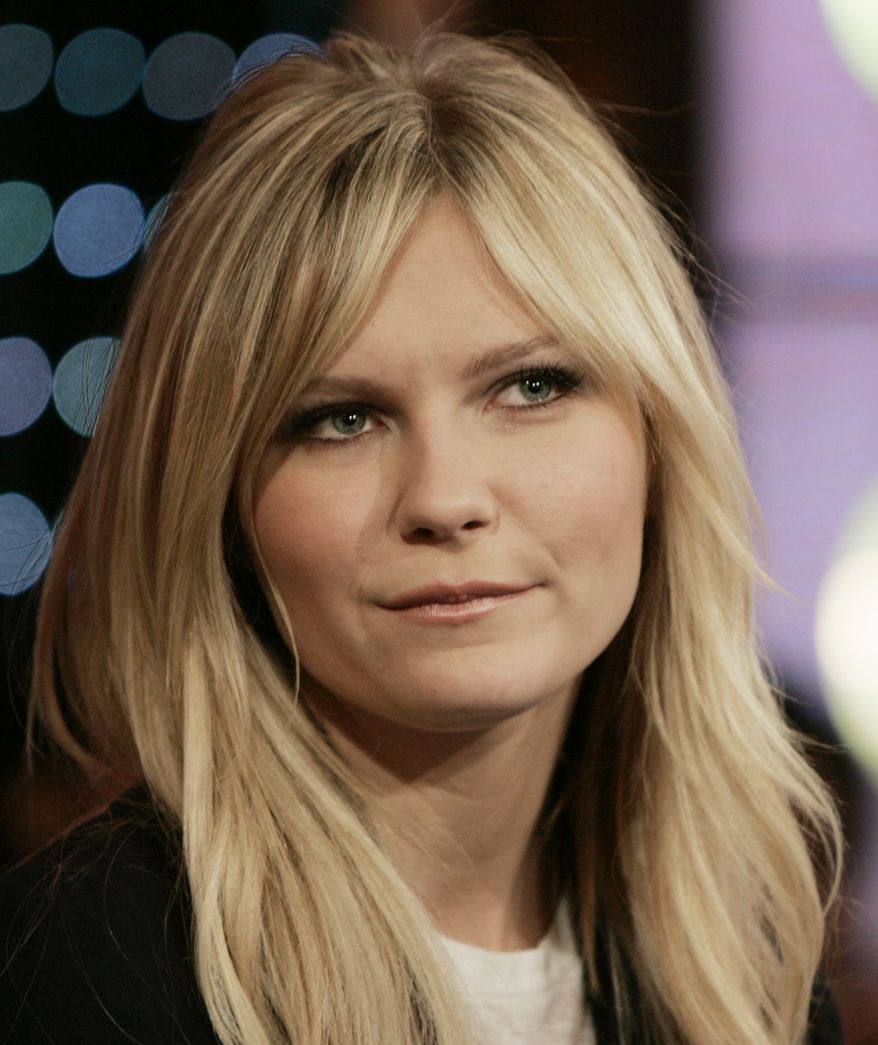 Actress Kirsten Dunst, appears on stage during MTV's "Total Request Live" show at the MTV Times Square Studios, Wednesday, Oct. 18, 2006, in New York. Dunst's new film "Marie Antoinette," opens Friday. (AP Photo/Jeff Christensen)