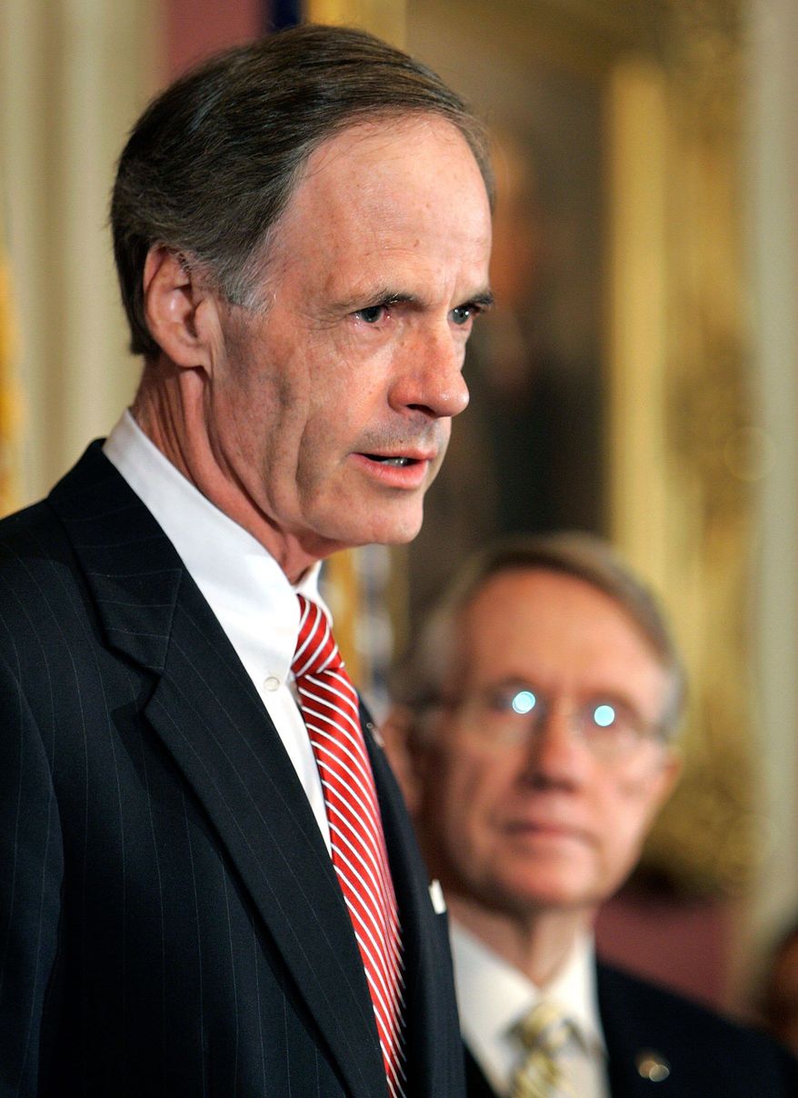 GETTY IMAGES
From left, Sens. Thomas R. Carper of Delaware, Evan Bayh of Indiana and Blanche Lincoln of Arkansas are among the members of the newly formed Moderate Dems Working Group. The group of 15 will meet to focus on legislative battles, such as the president&#39;s $3.6 trillion budget proposal.