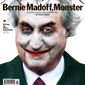 This image, provided by New York Magazine, shows the front cover of the magazine&#x27;s March 2, 2009 edition, featuring an illustration portraying financier Bernard Madoff as the Joker character from the &quot;Batman&quot; comic series. (AP Photo/Illustration by Darrow for New York Magazine) ** NO SALES **