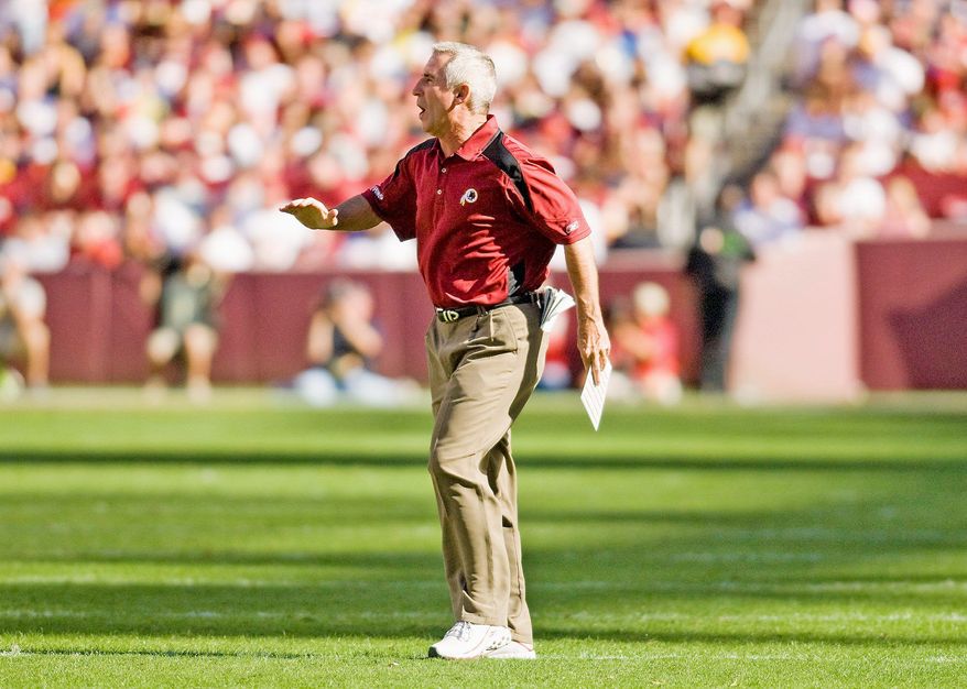 Michael Connor / The Washington Times
Redskins special teams coach Danny Smith is seeking clarification from the NFL about a new wedge rule.