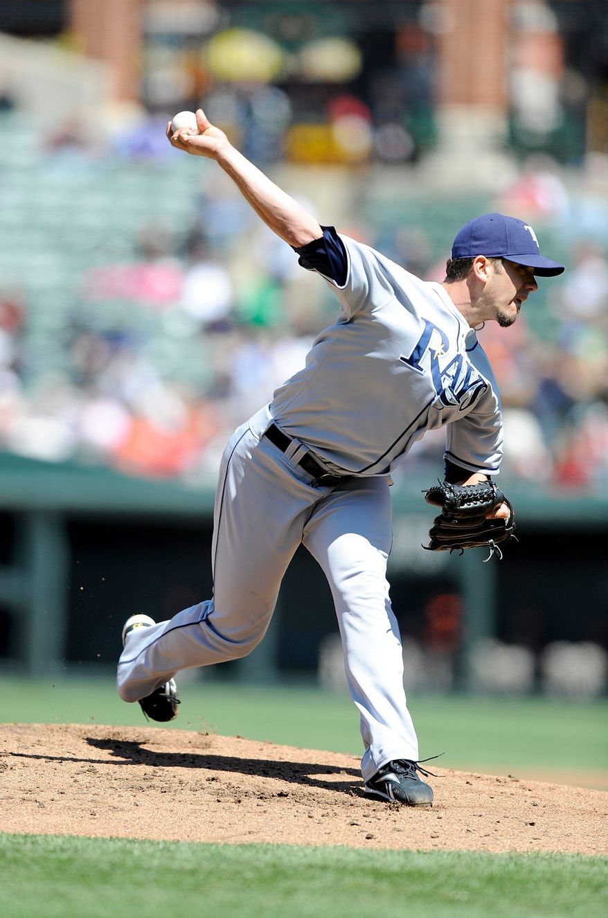 James Shields gave up three hits in seven innings for the Rays on Sunday. (Getty Images)