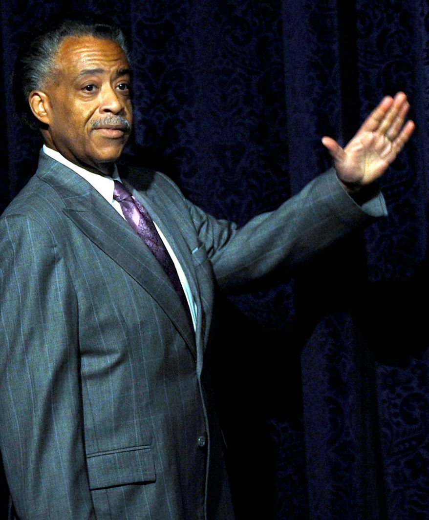 ** FILE ** Rev. Al Sharpton waves to at the National Action Network's 11th annual convention in New York, April 3, 2009. (AP Photo/Stephen Chernin)