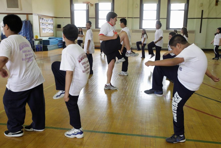 P.E. helps with depression. (Associated Press)