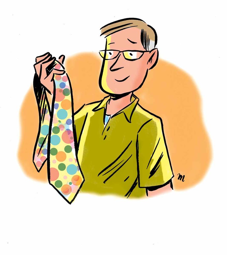 This artwork by Mark Weber relates to Father's Day.