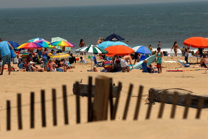 Rod Lamkey Jr./The Washington Times
People begin returning to Ocean City&#x27;s beaches for the Fourth of July weekend after a rainy June kept many away.
