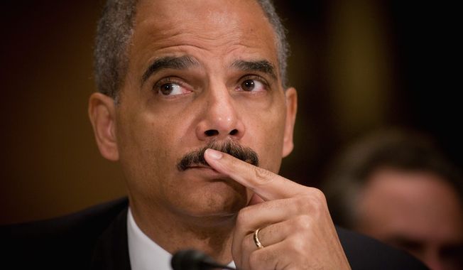 **FILE** Attorney General Eric H. Holder Jr. (The Washington Times)