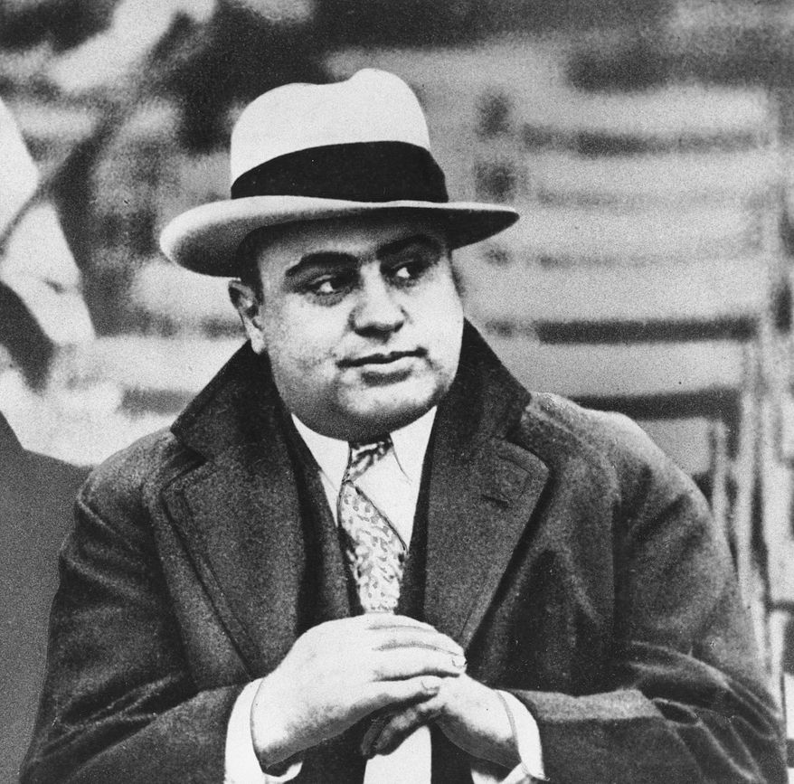 ASSOCIATED PRESS
Chicago mobster Al Capone, shown here at a football game in 1931, had a Wisconsin hide-out during Prohibition, and it has sold at auction to a bank for $2.6 million.