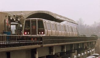 **FILE** A Metrorail train of the Washington Metropolitan Area Transit Authority (Associated Press)