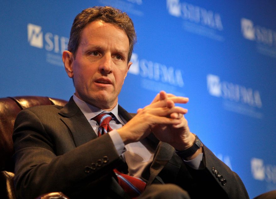 ** FILE ** Secretary of the Treasury Timothy F. Geithner