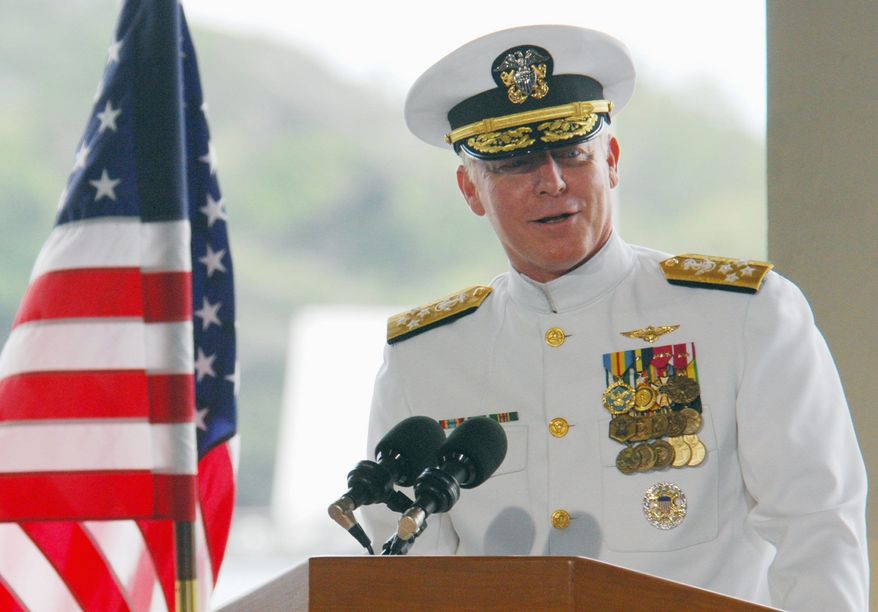 **FILE** Adm. Robert F. Willard, commander of the U.S. Pacific Command (Associated Press)