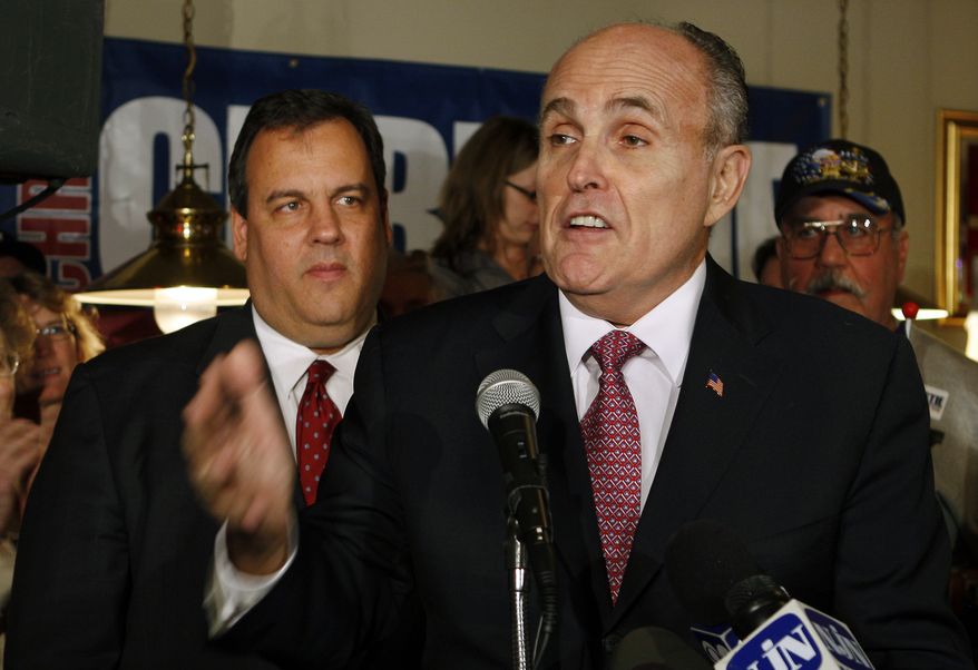 ** FILE ** Former New York Mayor Rudy Giuliani. (Associated Press)