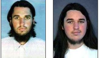 ** FILE ** Adam Gadahn, the American-born al Qaeda spokesman seen in these undated file photos released by the FBI, called on Muslims serving in the U.S. armed forces to emulate the Army major charged with killing 13 people in Fort Hood. (AP Photo/FBI-released photos, File)