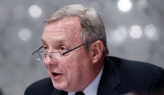 &quot;We have to tell people, &#39;You just have to swallow hard and say that putting an amendment on this is going to stop it or slow it down, and we can&#39;t just let it happen,&#39;&quot; Senate Majority Whip Richard J. Durbin, Illinois Democrat, said of the health care bill. (Associated Press)