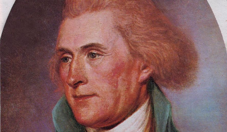 This is a portrait of the third President of the United States Thomas Jefferson painted by Charles Willson Peale. The bicentennial commemoration of the expedition of Captains Meriwether Lewis and William Clark will officially kick off Jan. 18, 2003 at Jefferson&#39;s home, Monticello. (AP Photo)
